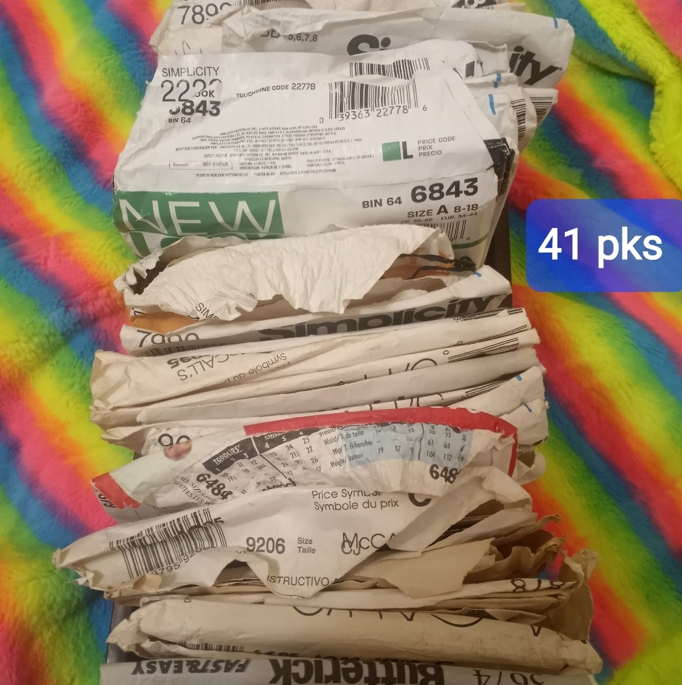 41 pks clothing patterns